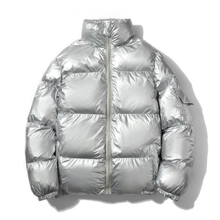 Steppjacke Herren Oversized Stehkragen in Grau