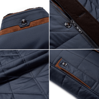 Steppjacke Stehkragen Herren Elegant - Cecile LavelleBordeaux