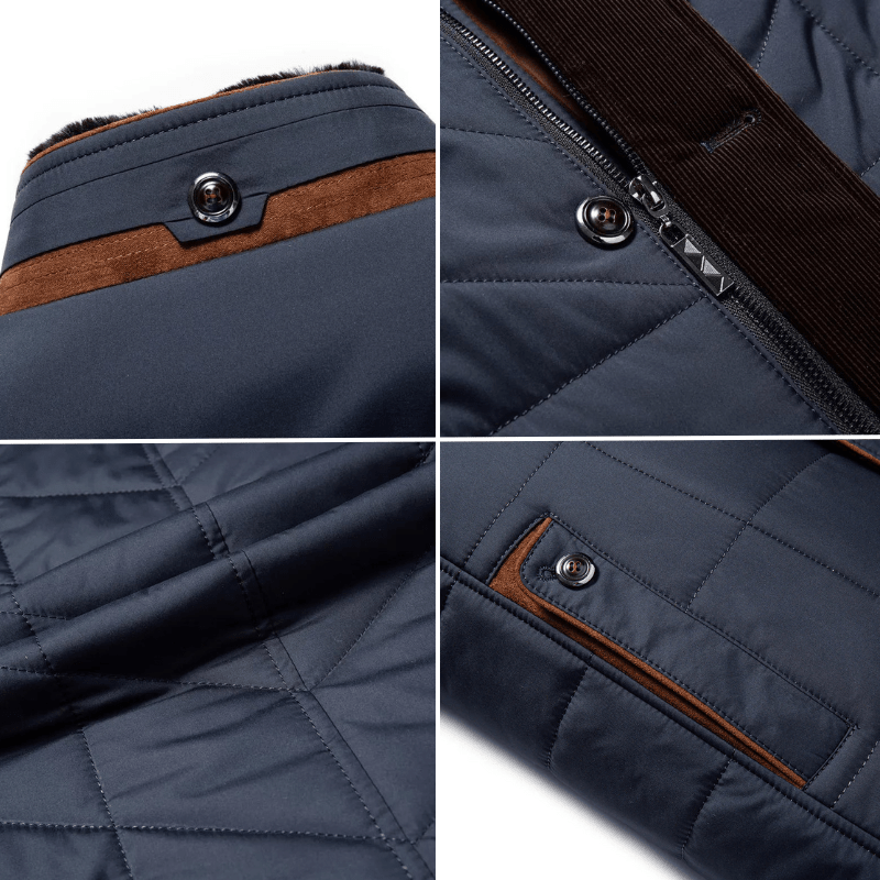 Steppjacke Stehkragen Herren Elegant
