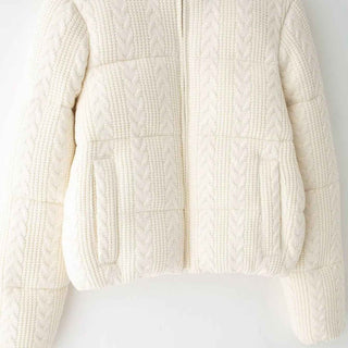 Steppjacke Strickoptik - Cecile LavelleAprikose