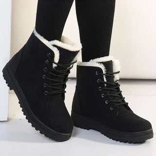 Stiefel Damen Gefüttert in Schwarz