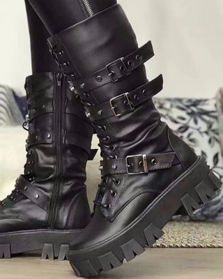 Stiefel Damen mit Schnallen