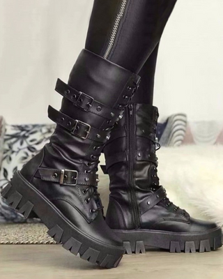 Stiefel Damen mit Schnallen