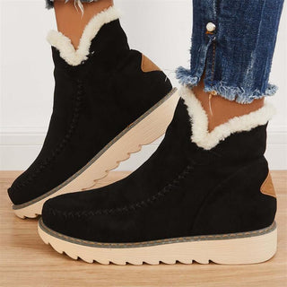 Stiefel Damen Warmfutter in Schwarz