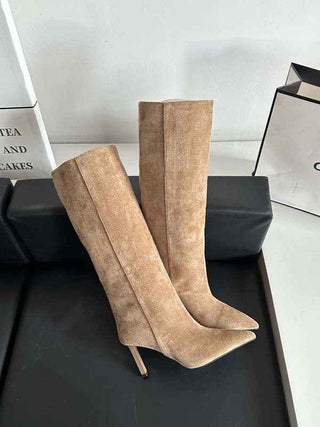 Stiefel Damen Wildleder Optik - Cecile LavelleSchwarz