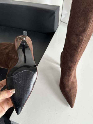 Stiefel Damen Wildleder Optik - Cecile LavelleSchwarz