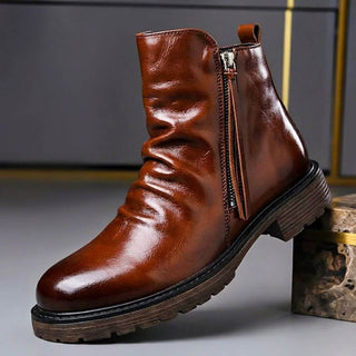 Stiefel Herren Klassisch mit Reißverschluss - Cecile LavelleBraun