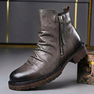 Stiefel Herren Klassisch mit Reißverschluss - Cecile LavelleGrau