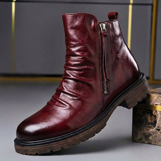 Stiefel Herren Klassisch mit Reißverschluss - Cecile LavelleBordeaux
