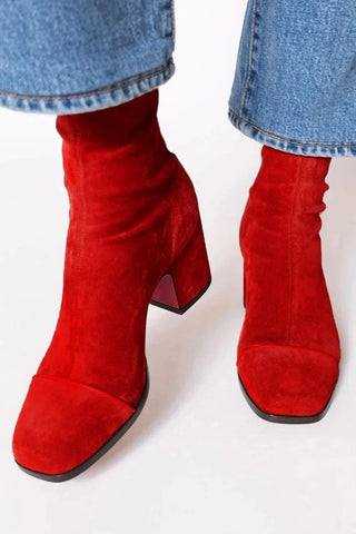 Stiefelette Damen Mit Blockabsatz - Cecile LavelleLeopardenmuster