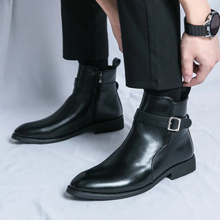 Stiefelette Herren mit Schnalle