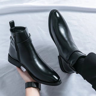 Stiefelette Herren mit Schnalle