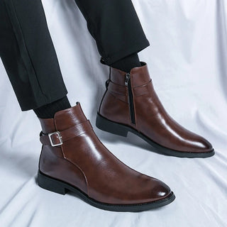 Stiefelette Herren mit Schnalle