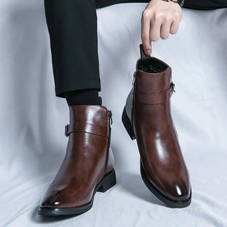 Stiefelette Herren mit Schnalle