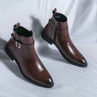 Stiefelette Herren mit Schnalle