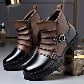 Stiefelette Herren mit Schnalle - Cecile LavelleSchwarz