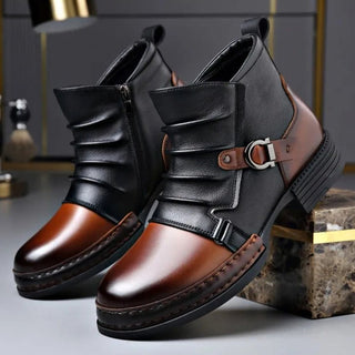 Stiefelette Herren mit Schnalle - Cecile LavelleBraun