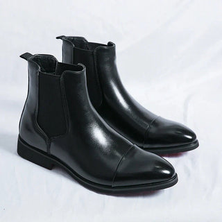 Chelsea Boots Herren Elegant Lederoptik-Cecile Lavelle-Schwarz-38-Cecile Lavelle