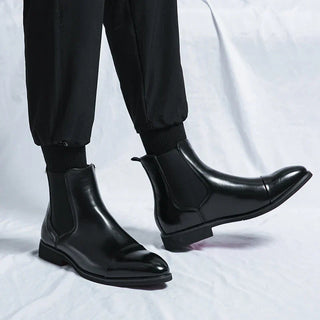 Chelsea Boots Herren Elegant Lederoptik-Cecile Lavelle-Cecile Lavelle