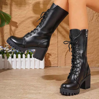 Stiefeletten Damen Reißverschluss - Cecile LavelleSchwarz