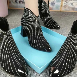 Stiefeletten Mit Glitzer - Cecile LavelleSchwarz