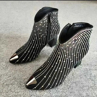 Stiefeletten Mit Glitzer - Cecile LavelleSchwarz