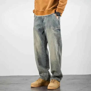 Stonewashed Jeans Herren - Cecile LavelleWüstensand