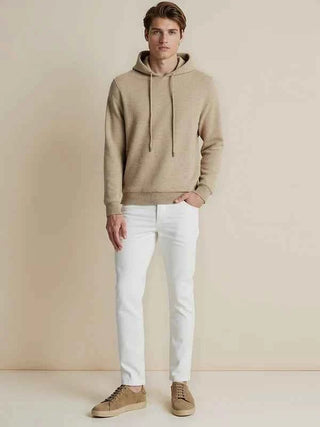 Strick Hoodie Herren - Cecile LavelleHellbraun