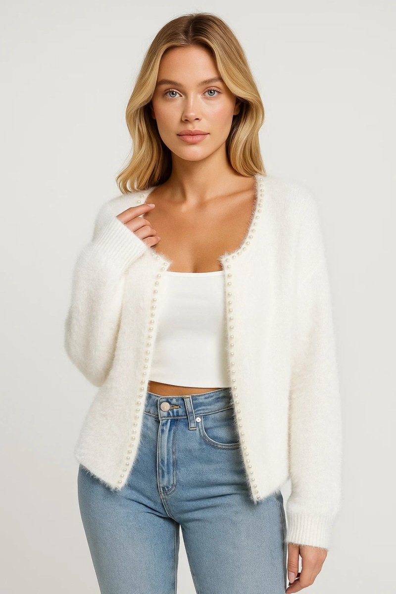 Strickjacke Damen Kurz Elegant