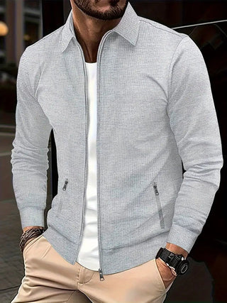Strickjacke Herren mit Reißverschluss - Cecile LavelleGrau