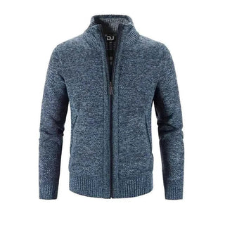 Strickjacke Herren Reißverschluss - Cecile LavelleBlau