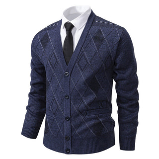 Strickjacke Herren V-Ausschnitt