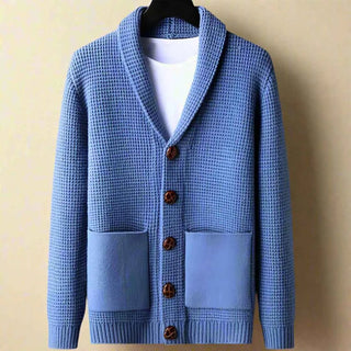 Strickjacke Mit Knöpfen Herren - Cecile LavelleBlau