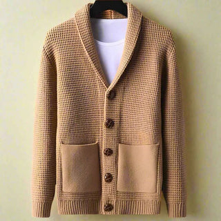Strickjacke Mit Knöpfen Herren - Cecile LavelleKhaki