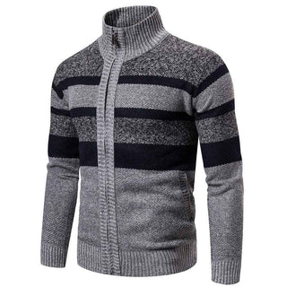 Strickjacke Slim Fit Herren - Cecile LavelleHellgrau