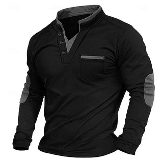 Sweatshirt Herren V-Ausschnitt in Grau