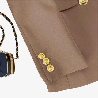 Taillierter Blazer mit Doppelreihe - Cecile LavelleSchwarz