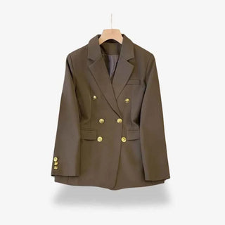 Taillierter Blazer mit Doppelreihe - Cecile LavelleGrün