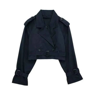 Trenchcoat Damen Kurz - Cecile LavelleMarineblau