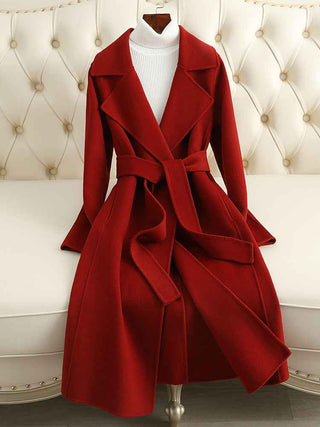 Trenchcoat mit Taillengürtel - Cecile LavelleRot