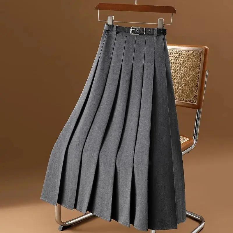 Pleated Tulle Midi Skirt for Women