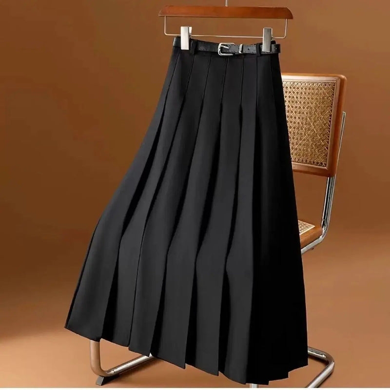 Pleated Tulle Midi Skirt for Women