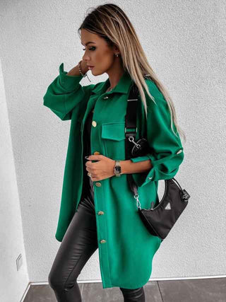 Übergangsjacke im Woll - Look - Cecile LavelleGrün