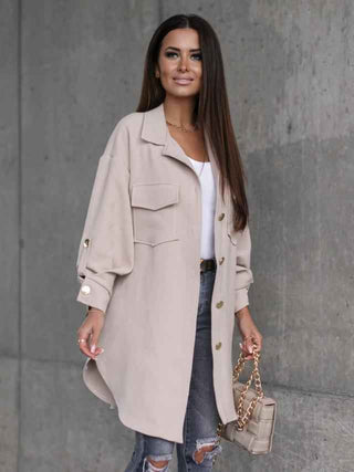 Übergangsjacke im Woll - Look - Cecile LavelleBeige