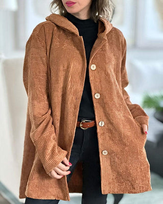Übergangsjacke Damen mit Kapuze in Khaki