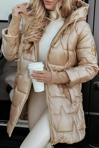 Übergangsjacke Damen mit Kapuze - Cecile LavelleBeige