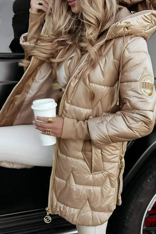 Übergangsjacke Damen mit Kapuze - Cecile LavelleGrau