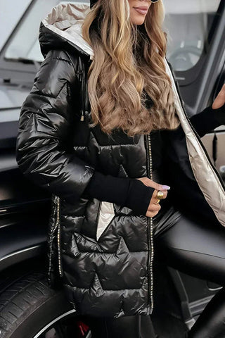Übergangsjacke Damen mit Kapuze - Cecile LavelleSchwarz