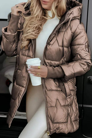 Übergangsjacke Damen mit Kapuze - Cecile LavelleBraun