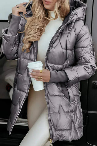 Übergangsjacke Damen mit Kapuze - Cecile LavelleGrau